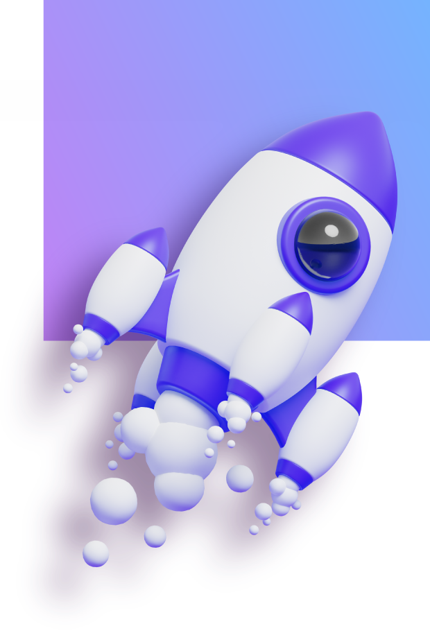 Cohete despegando con humo blanco, simbolizando el crecimiento y éxito en campañas de Google Ads.